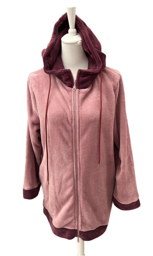 SIELEI - VESTAGLIA ZIP CAPPUCCIO