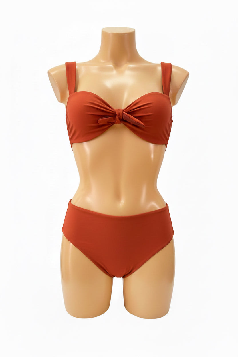 GRAZIABEACHLOVE - SET BIKINI FIOCCO DOUBLE E SLIP ALTO