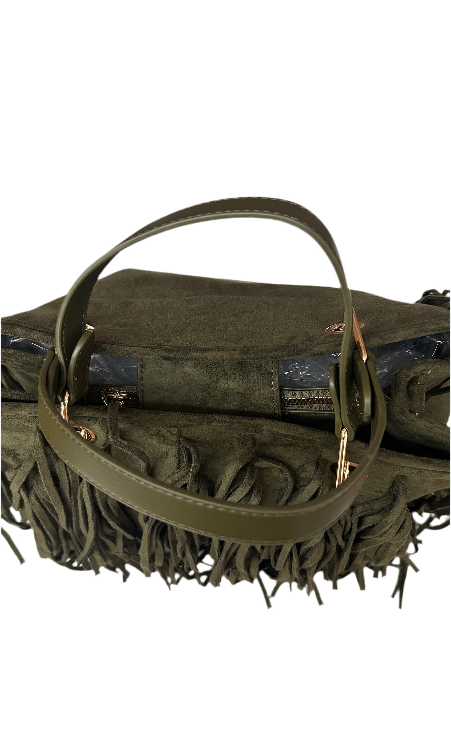 MISSLOVE - BORSA FRANGE SCAMOSCIATA