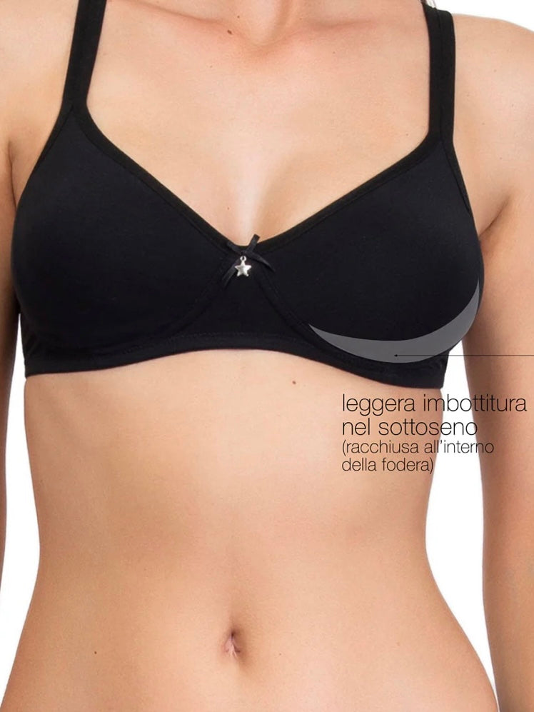 SIELEI - BRALETTE COTONE BIOLOGICO S/FERRETTO
