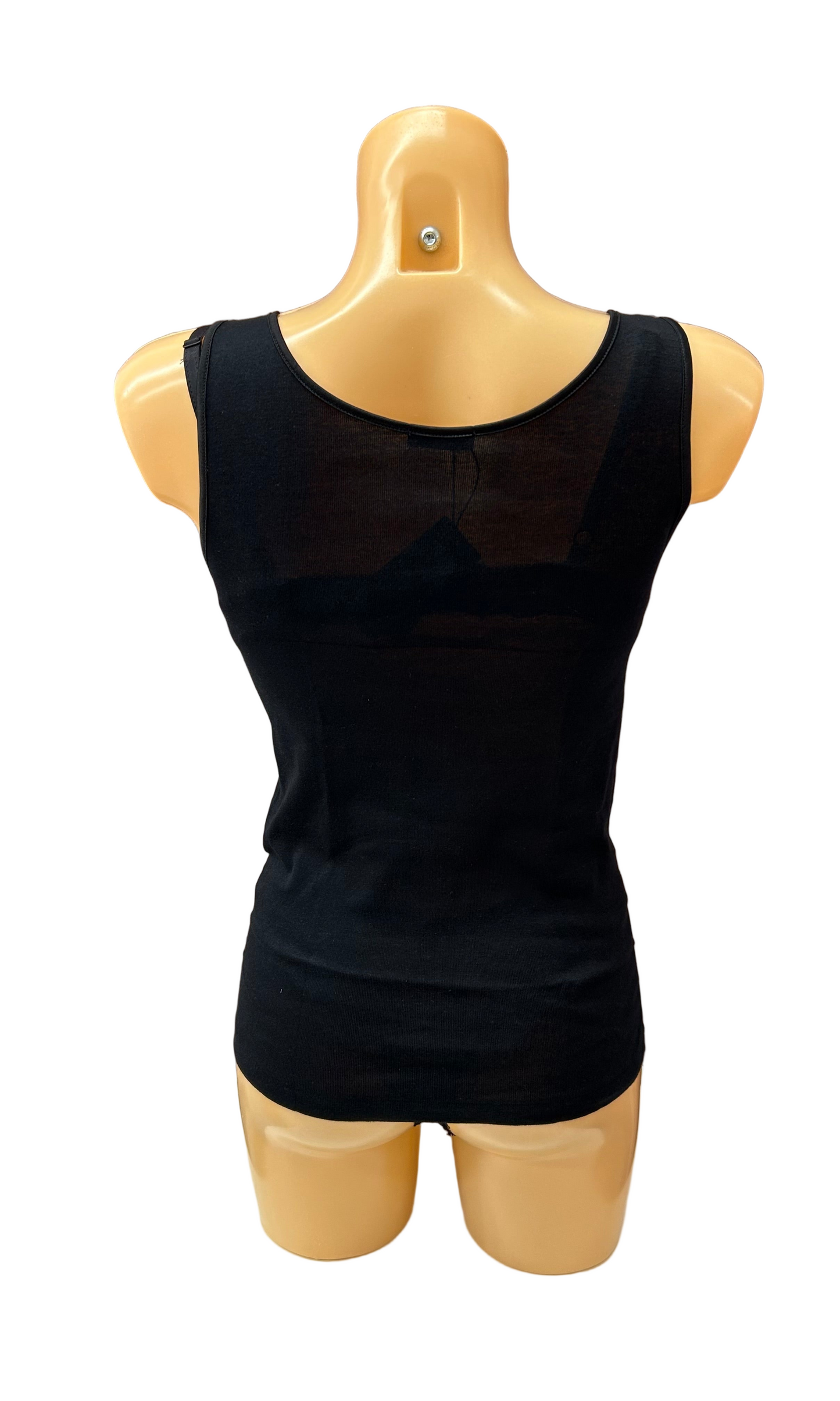 BISBIGLI - CANOTTA SPALLA LARGA COTONE MACRAME’