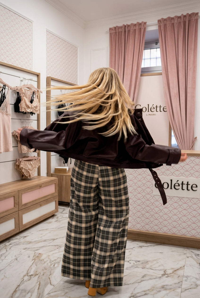 MISSLOVE - PANTALONE SCACCO MISSLOVE