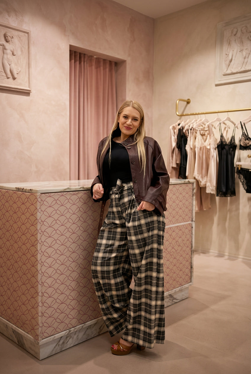 MISSLOVE - PANTALONE SCACCO MISSLOVE