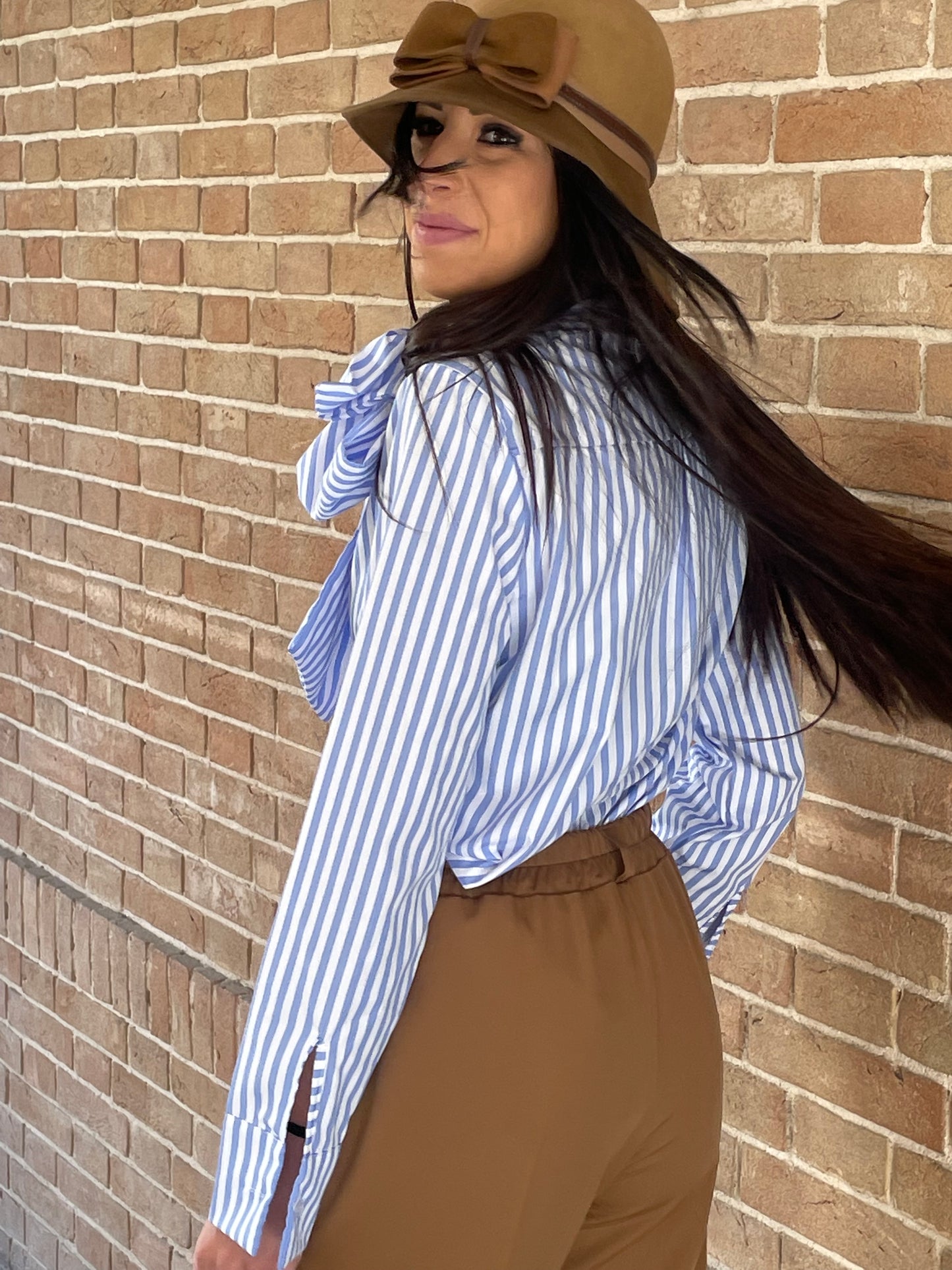 MISSLOVE - SET CAMICIA RIGA E PANTALONE
