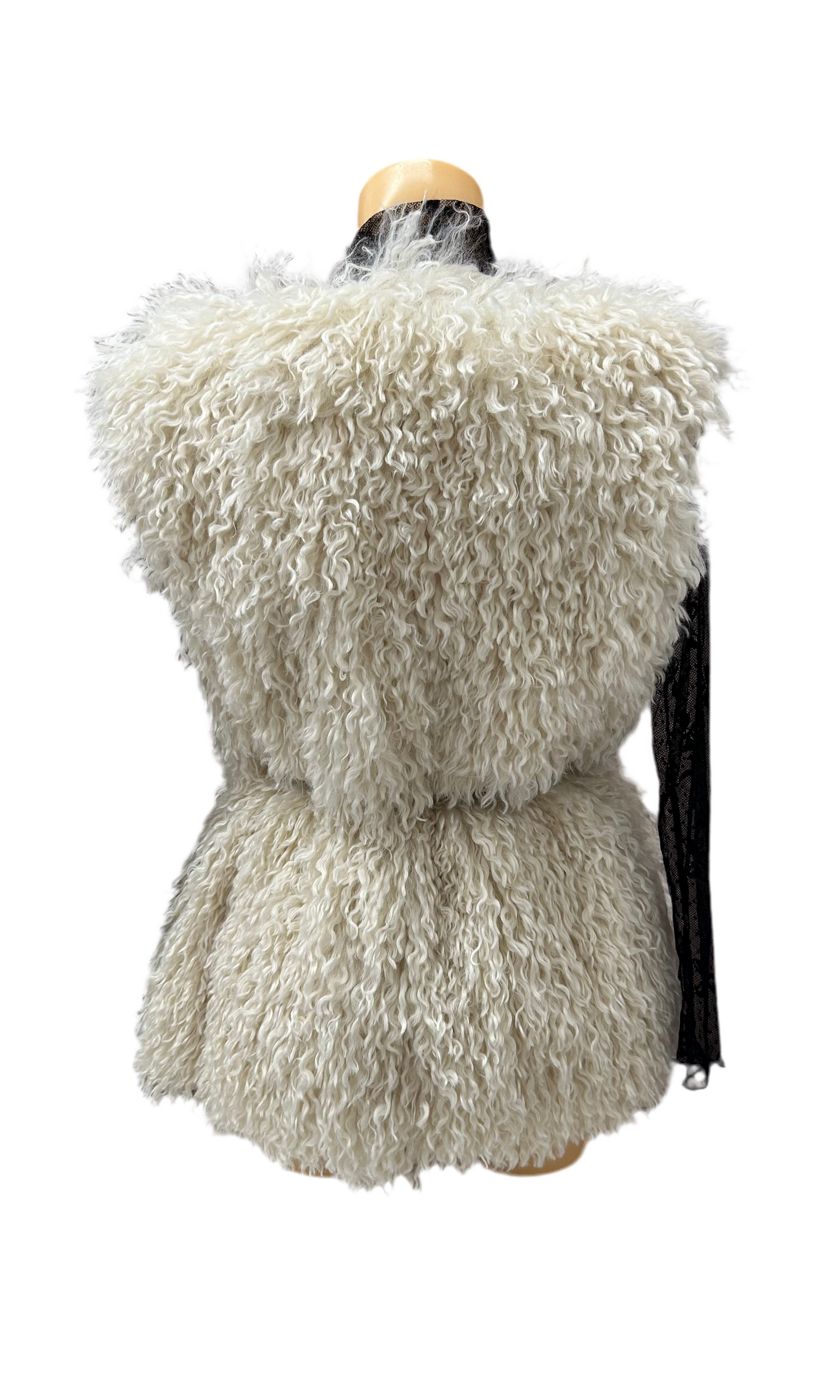 MISSLOVE - GILET PELLICCIA C/CINTA