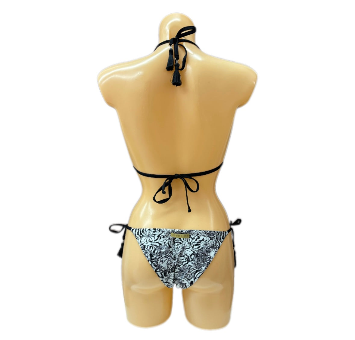 VERDISSIMA - BIKINI TRIANGOLO E TANGA STAMPA FLOREALE STILIZZATA