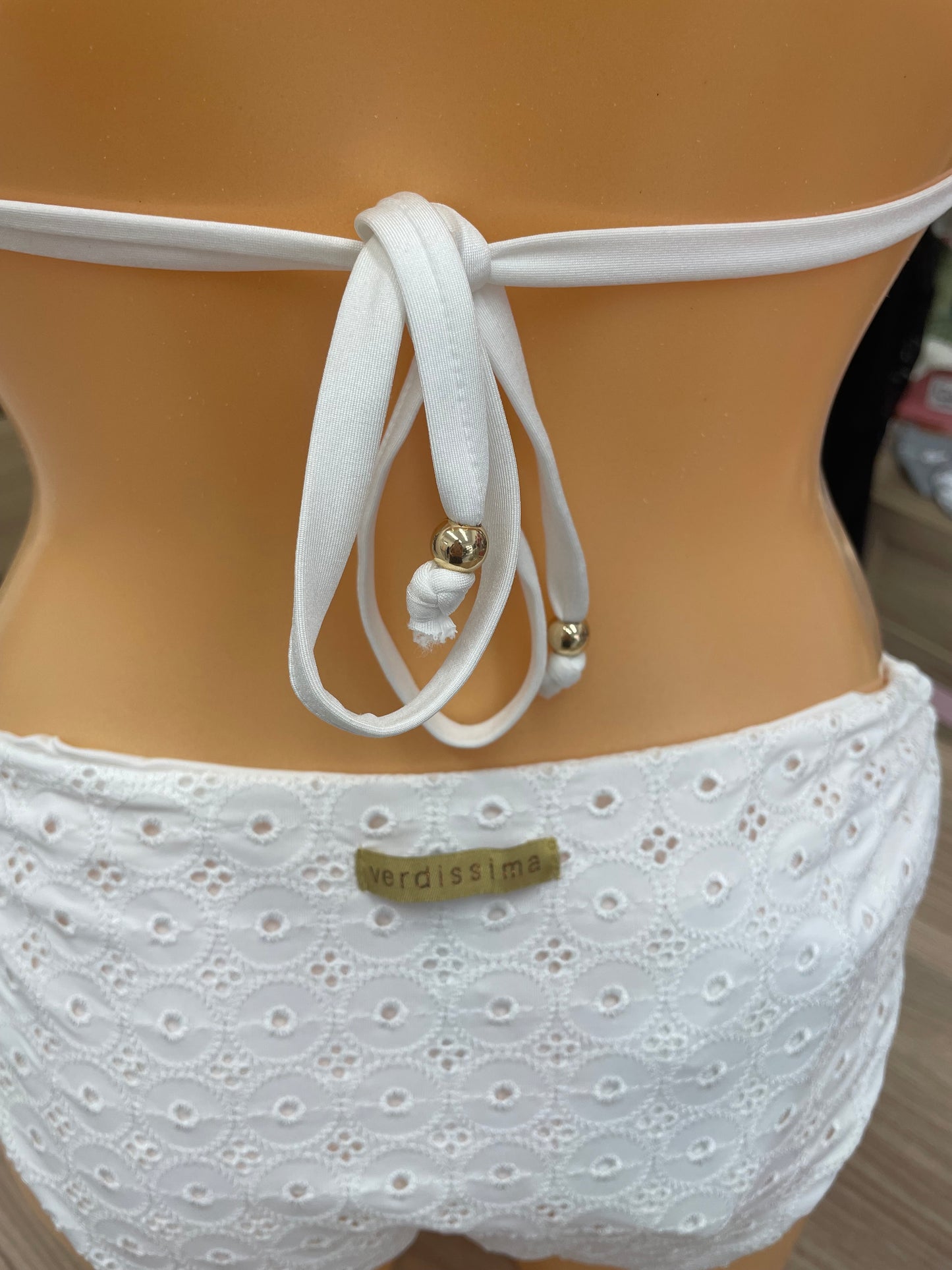 BIKINI VERDISSIMA : triangolo e slip c/coulisse