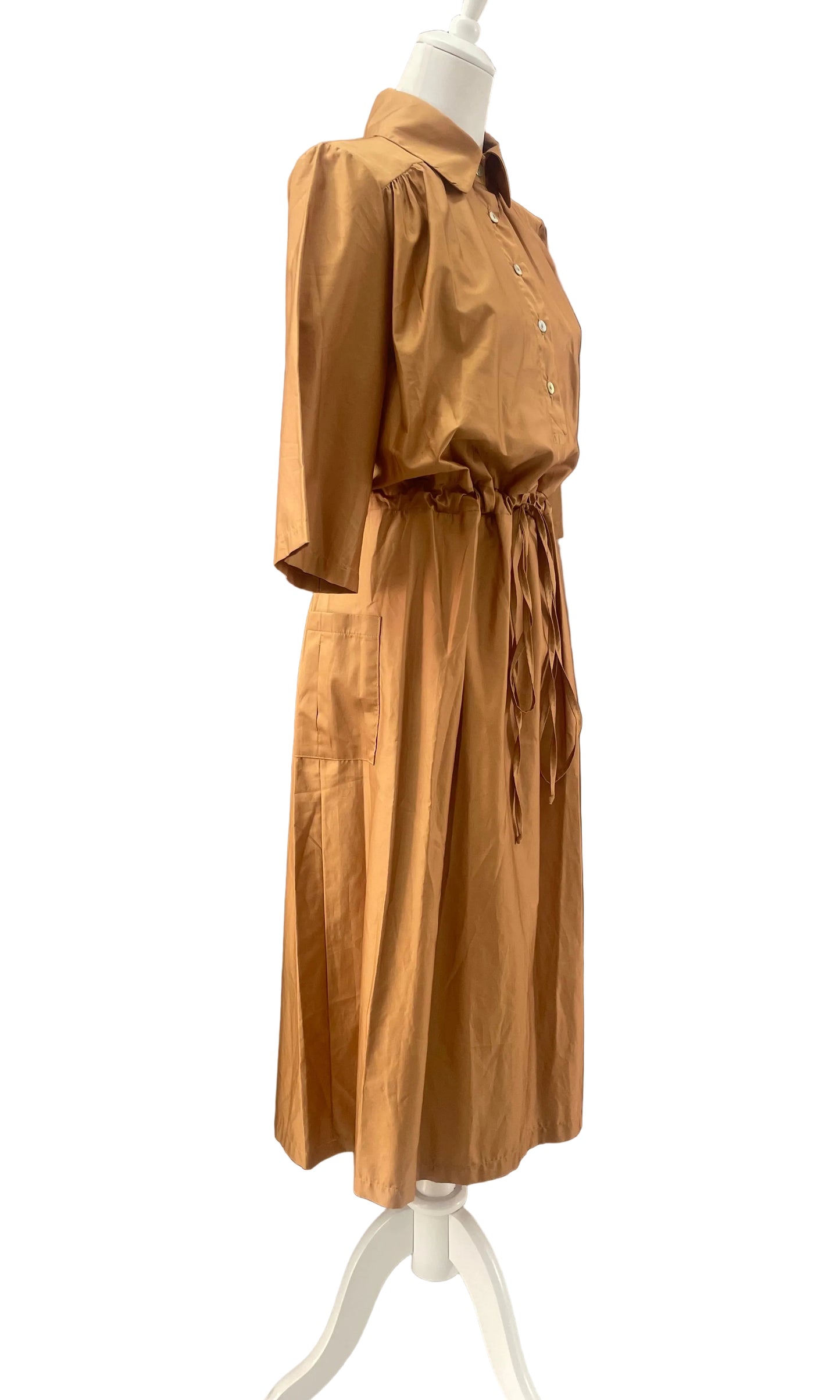 GRAZIA BEACHLOVE - CHEMISIER MANICA 3/4 CAMMELLO