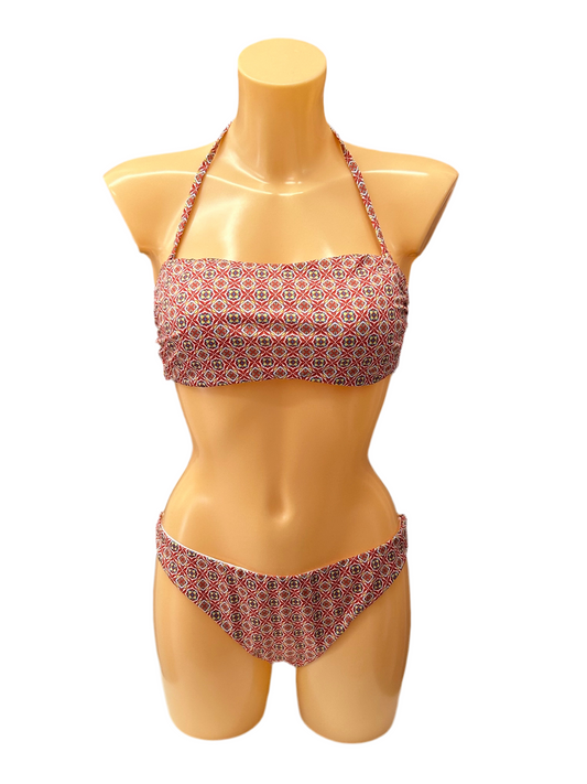 SIELEI - BIKINI FASCIA STAMPA GEOMETRICA