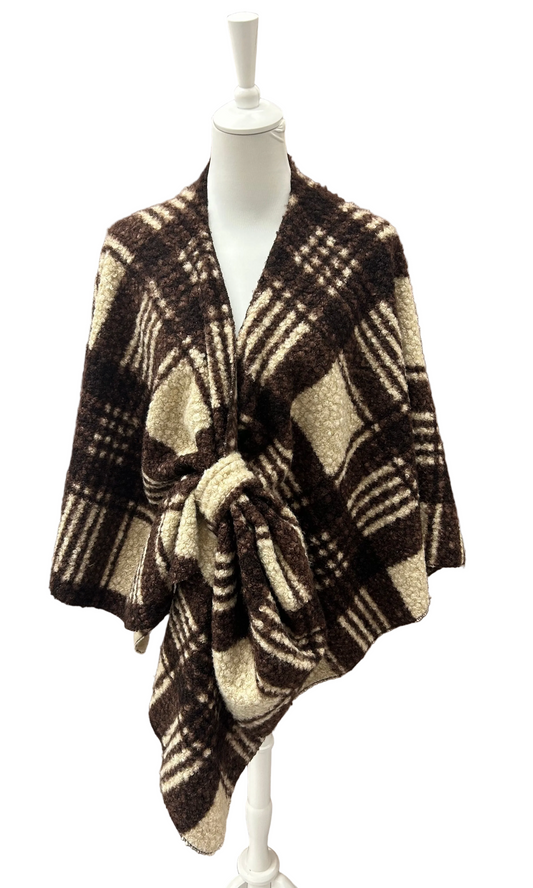 LA BOUTIQUE - MANTELLA SCACCHI BICOLORE