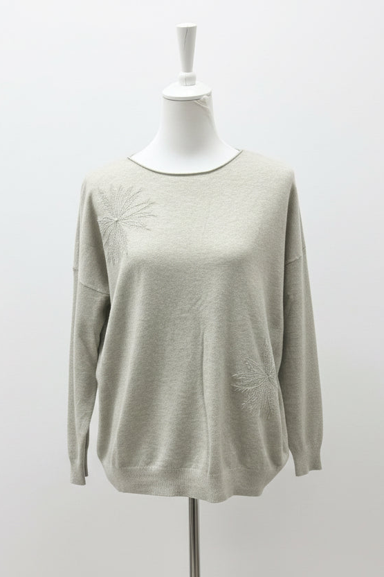 LA BOUTIQUE - MAGLIA SCATOLA RICAMO