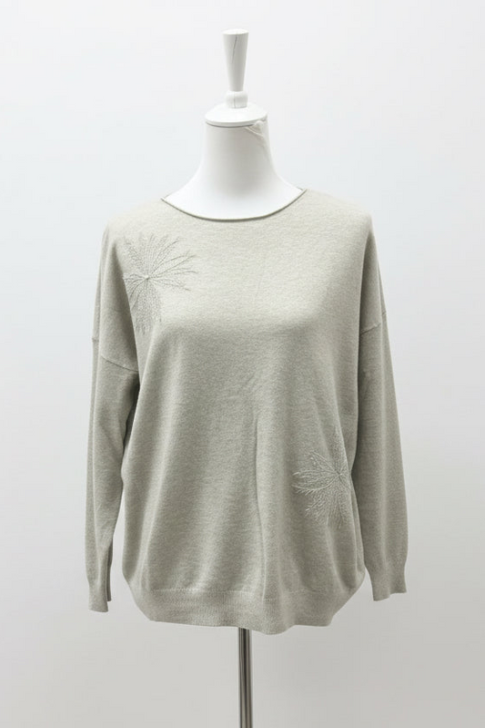 LA BOUTIQUE - MAGLIA SCATOLA RICAMO