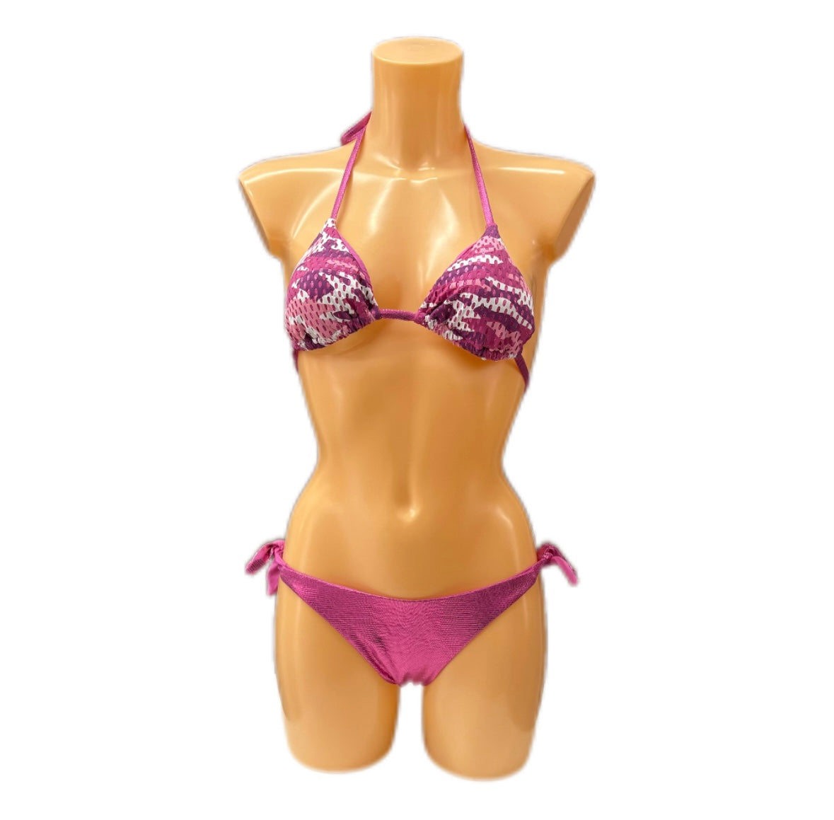 VERDISSIMA - BIKINI STAMPA MILITARE EFFETTO METAL