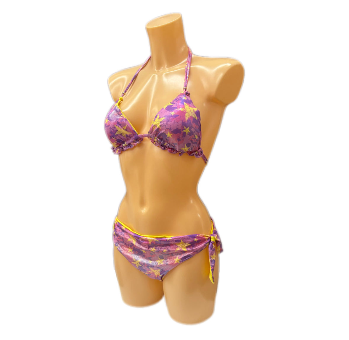 VERDISSIMA - BIKINI STAMPA STELLA METAL