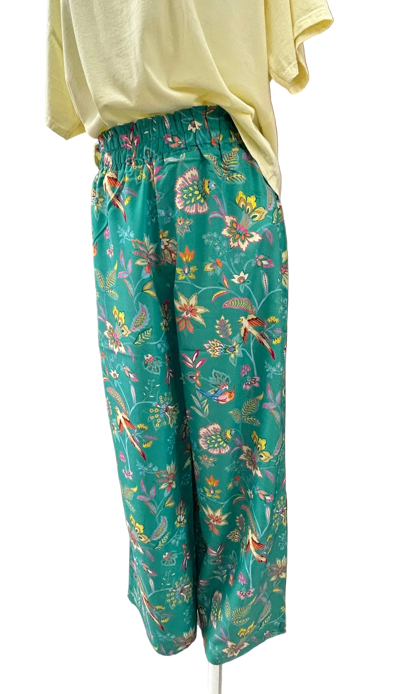 VERDISSIMA - PANTALONE FANTASIA FLOREALE