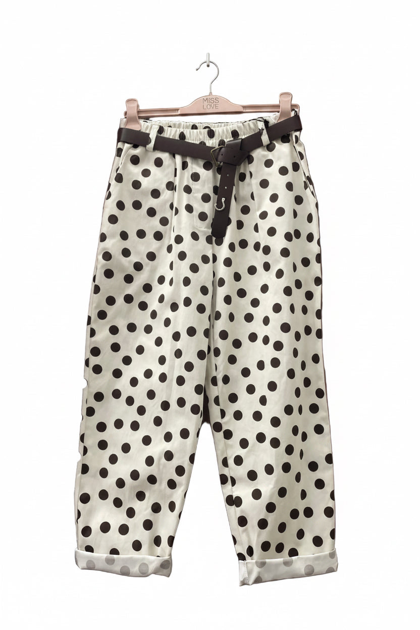 MISSLOVE - PANTALONE OVETTO POIS