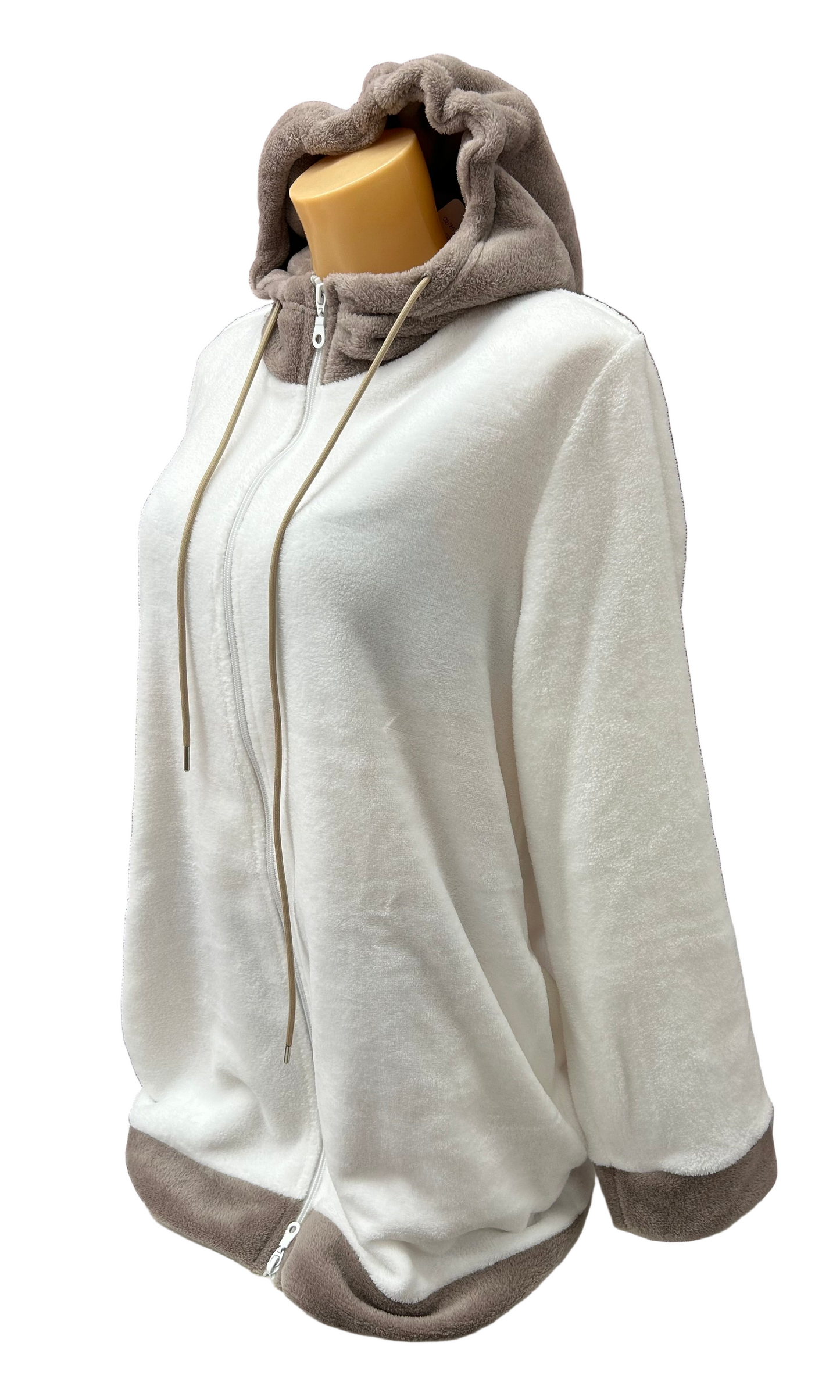 SIELEI - VESTAGLIA ZIP CAPPUCCIO