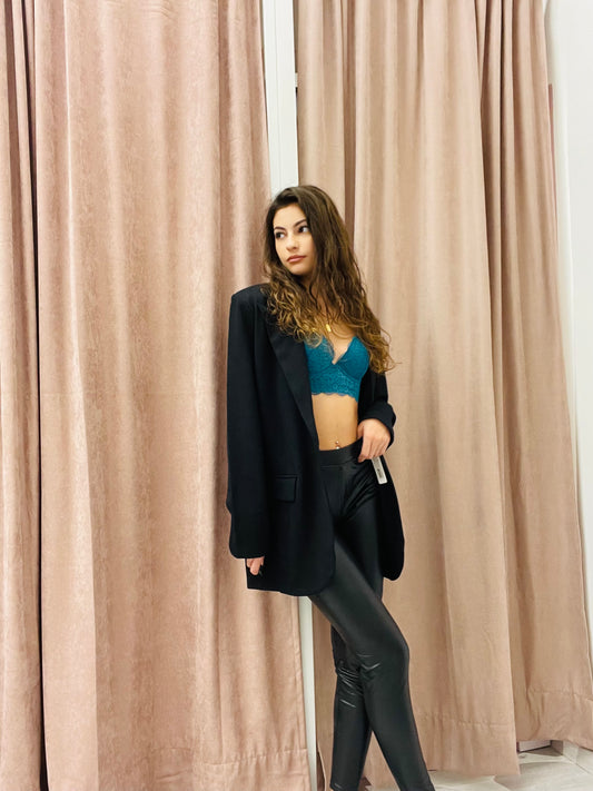 SIELEI- LEGGINS ECOPELLE PILE INTERNO