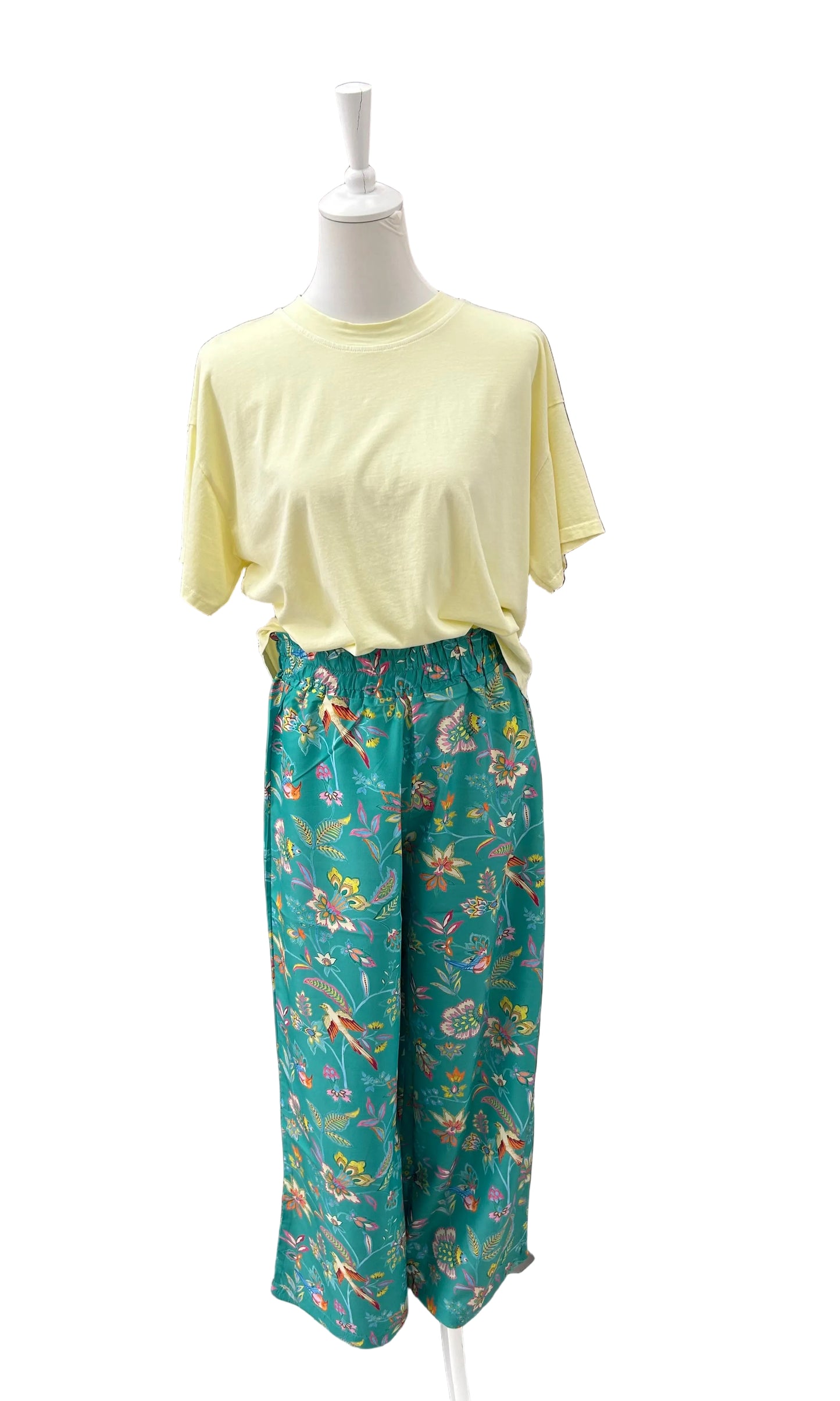 VERDISSIMA - PANTALONE FANTASIA FLOREALE
