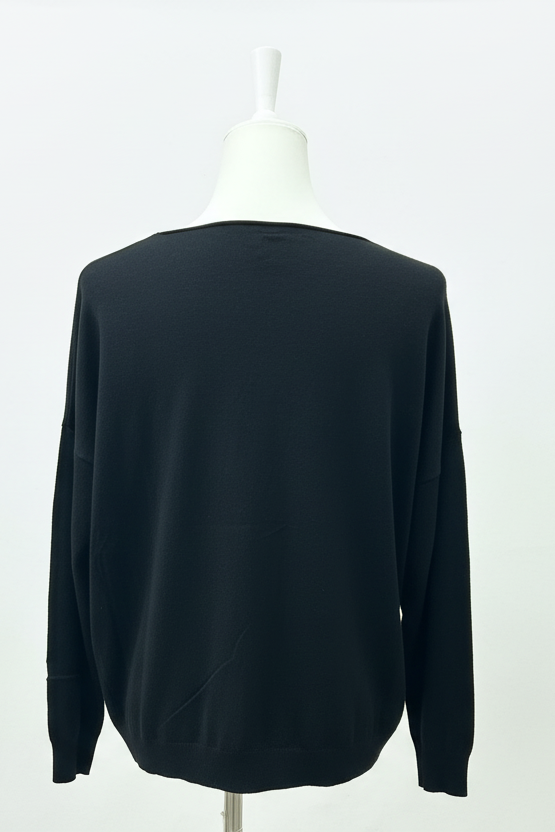 LA BOUTIQUE - MAGLIA SCATOLA RICAMO