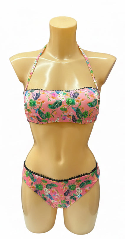 VERDISSIMA - BIKINI FASCIA E BRASILIANA STAMPA ESOTICO