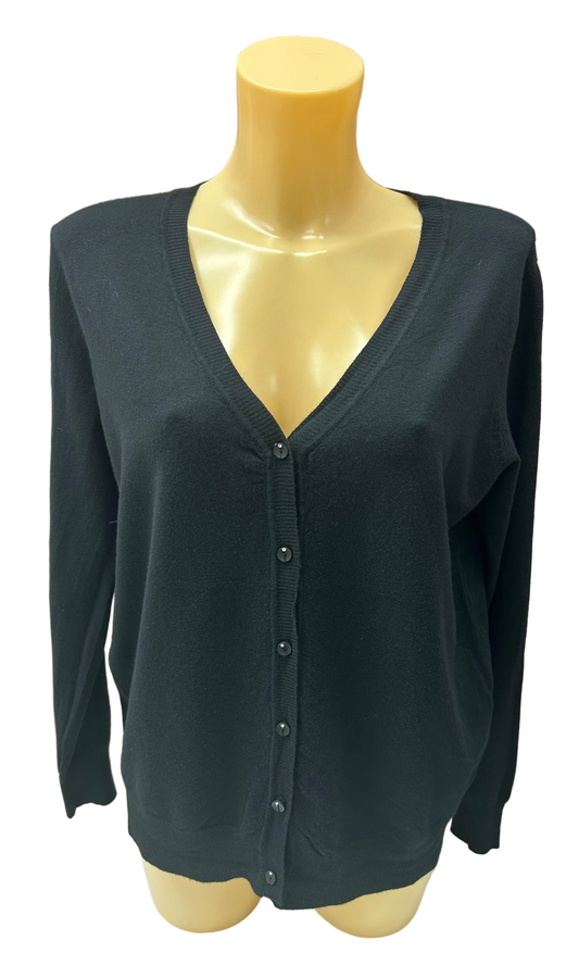 LA BOUTIQUE - CARDIGAN TINTA UNITA BOTTONI