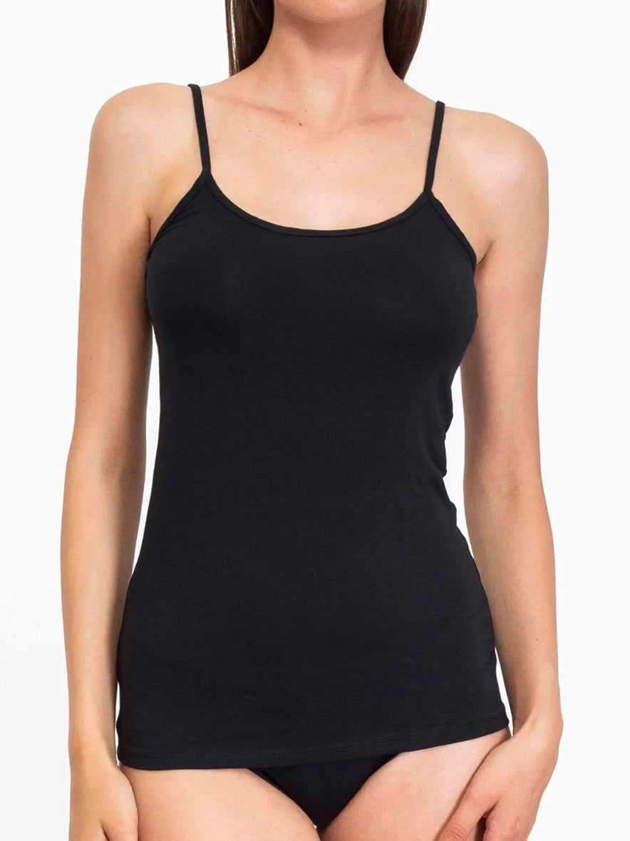 SIELEI - CANOTTA COTONE BIO SPALLA STRETTA