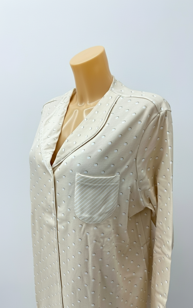 BISBIGLI - PIGIAMA APERTO POIS