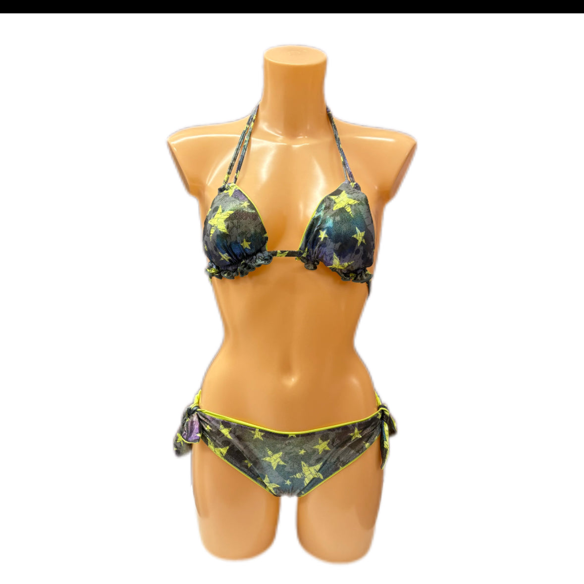 VERDISSIMA - BIKINI STAMPA STELLA METAL