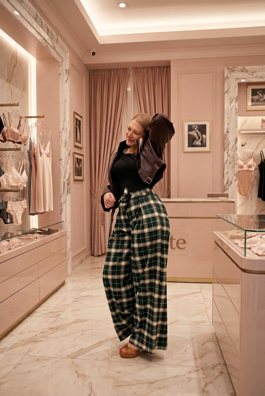MISSLOVE - PANTALONE SCACCO MISSLOVE
