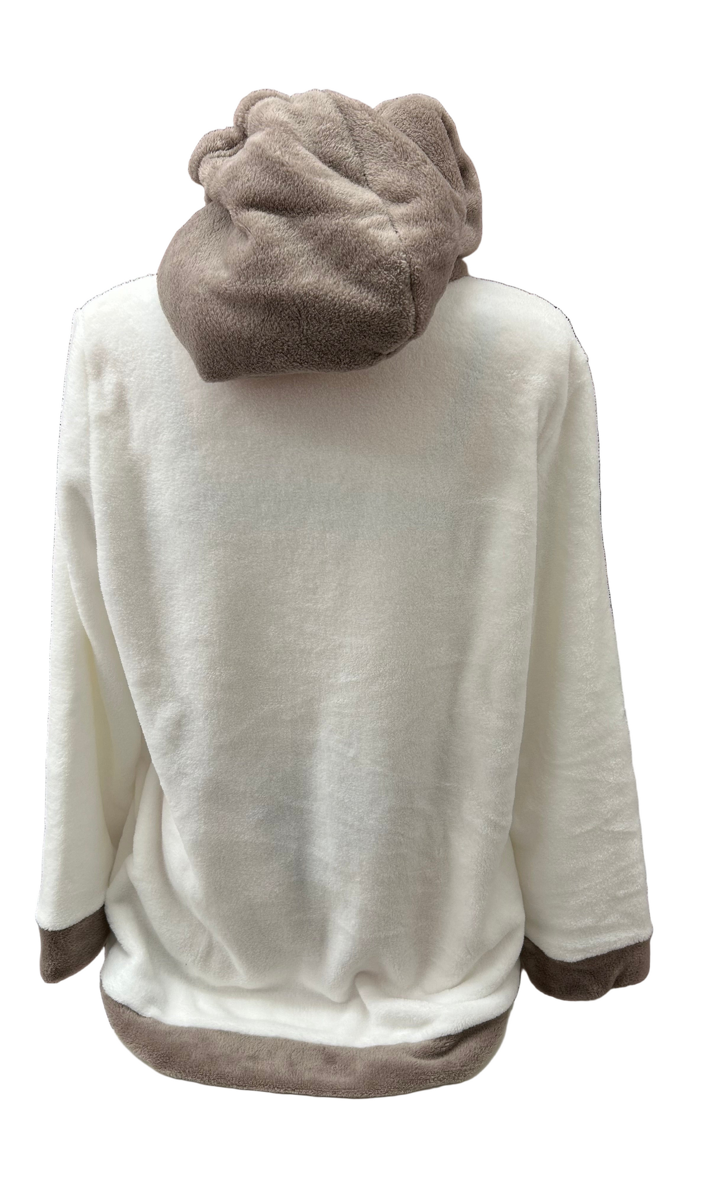 SIELEI - VESTAGLIA ZIP CAPPUCCIO