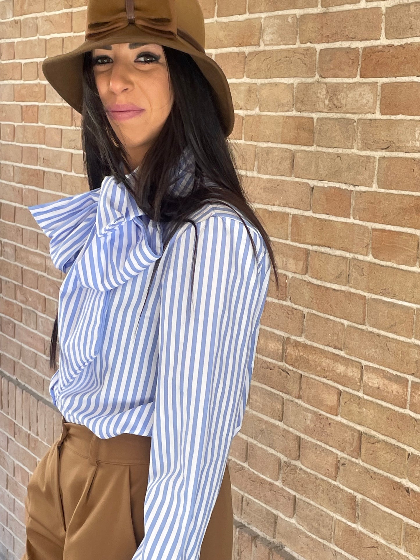 MISSLOVE - SET CAMICIA RIGA E PANTALONE