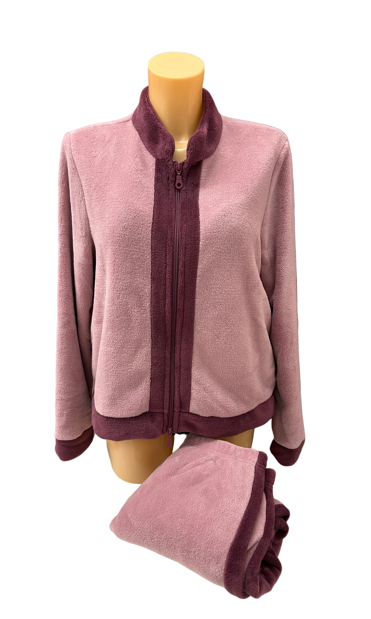 SIELEI - TUTA APERTA ZIP PILE