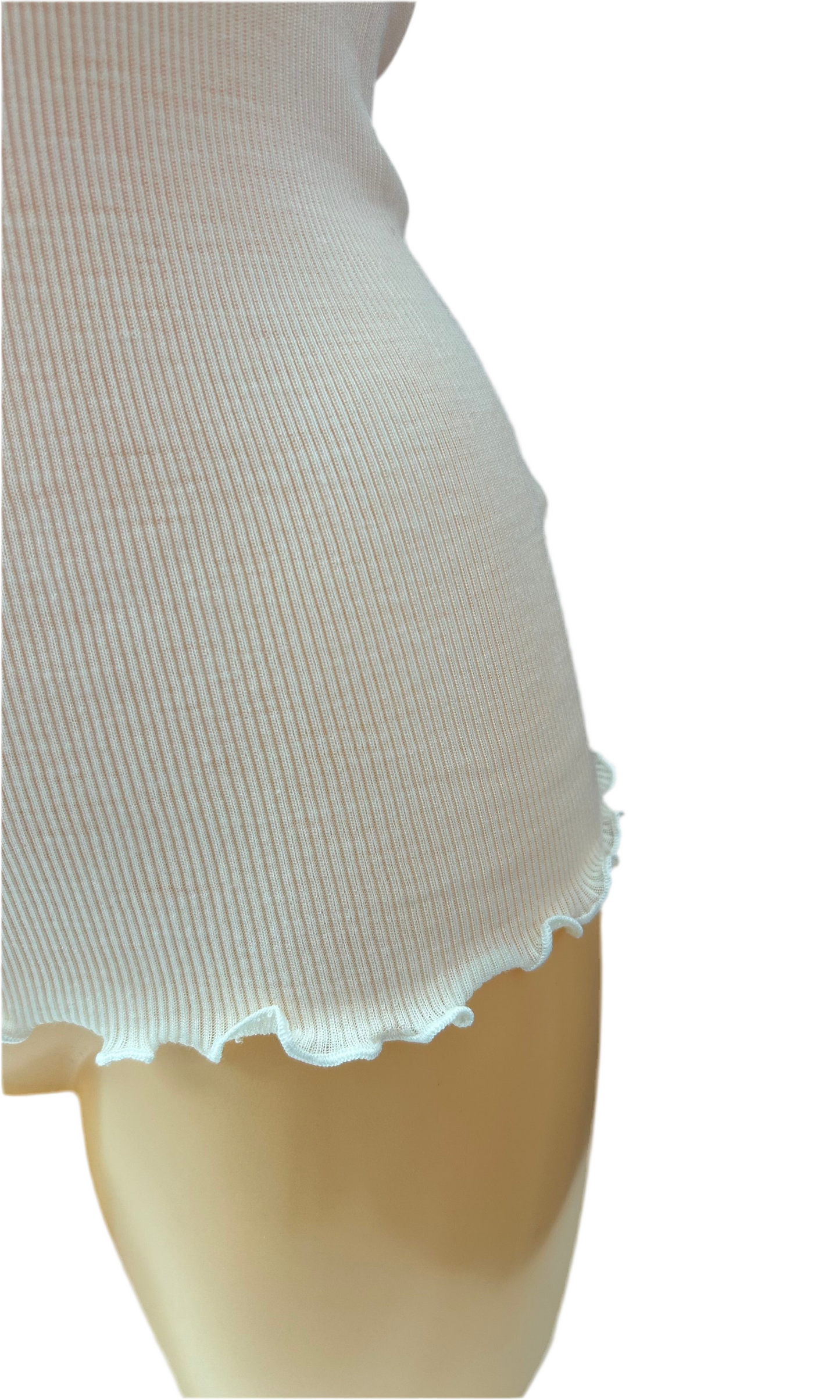 BISBIGLI - CANOTTA PIZZO LANA/SETA