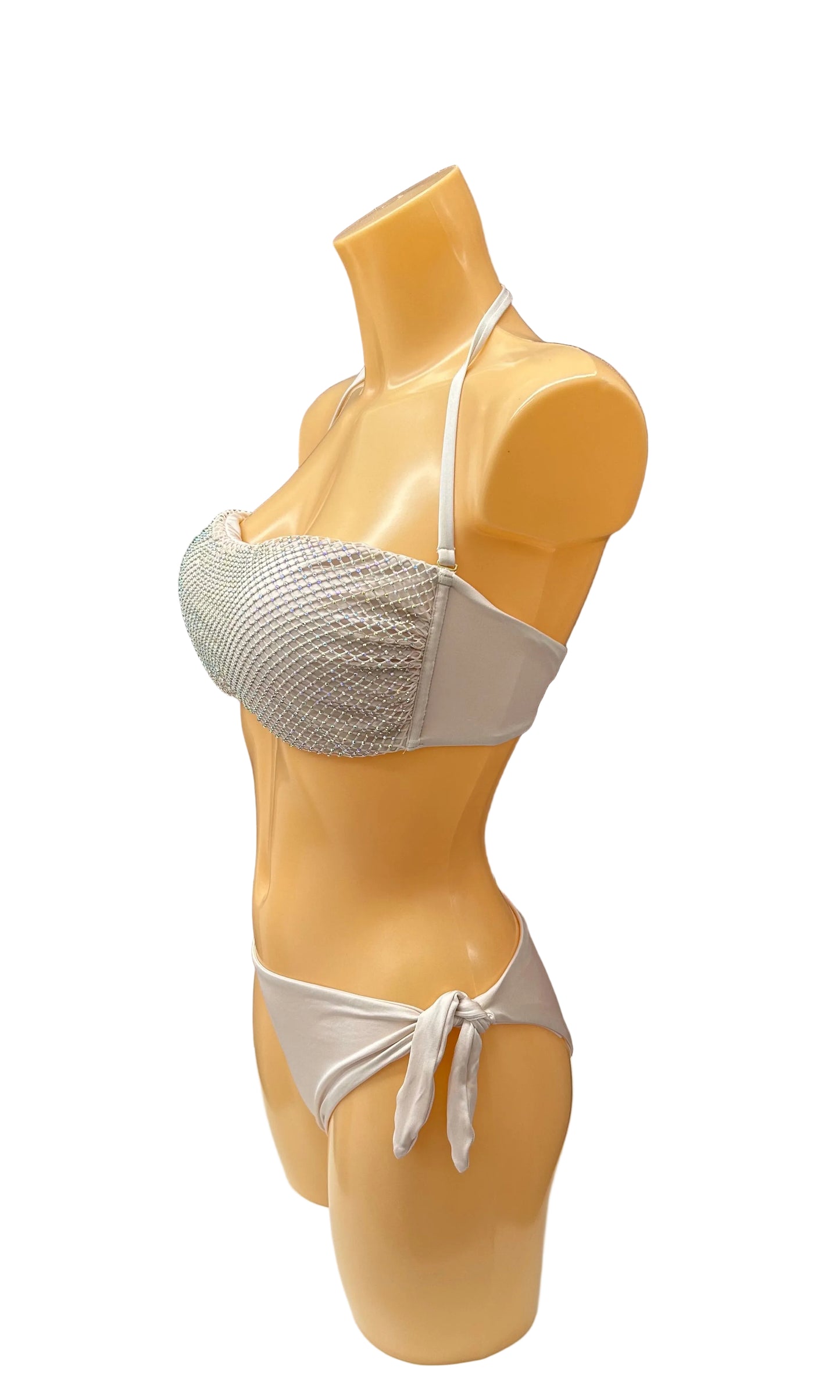 VERDISSIMA - BIKINI FASCIA E SLIP STRASS