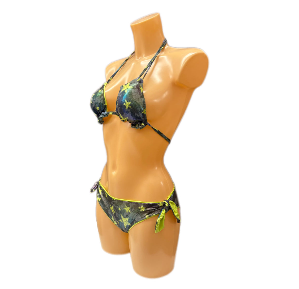 VERDISSIMA - BIKINI STAMPA STELLA METAL