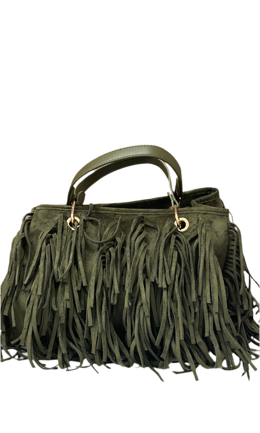 MISSLOVE - BORSA FRANGE SCAMOSCIATA