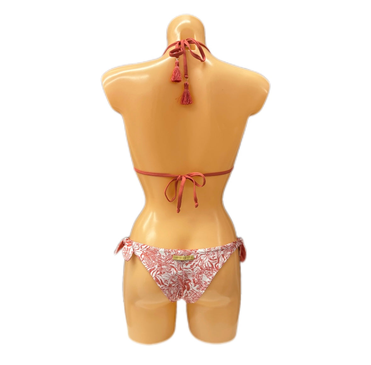 VERDISSIMA - BIKINI TRIANGOLO E TANGA STAMPA FLOREALE STILIZZATA