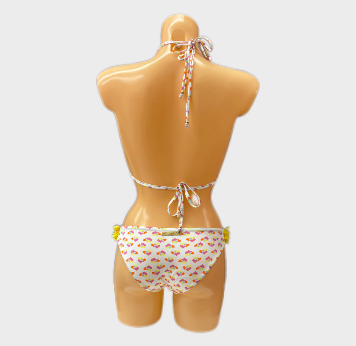 VERDISSIMA - BIKINI TRIANGOLO STAMPA OPTICAL CUORE