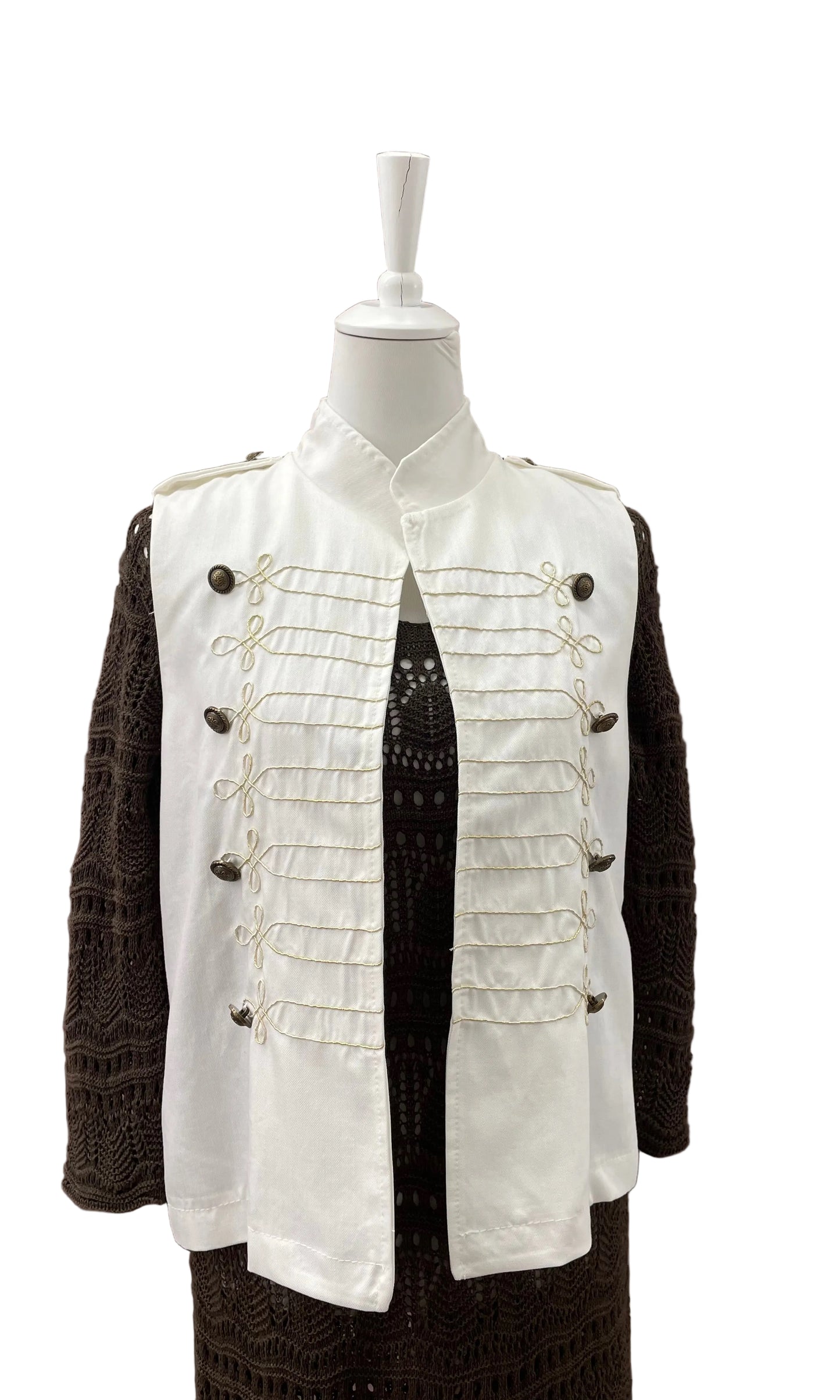 MISSLOVE - GILET PASSAMANERIE DETTAGLIO