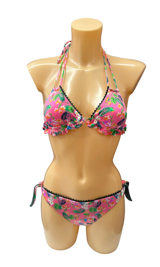 VERDISSIMA - BIKINI TRIANGOLO E SLIP ANNODATO