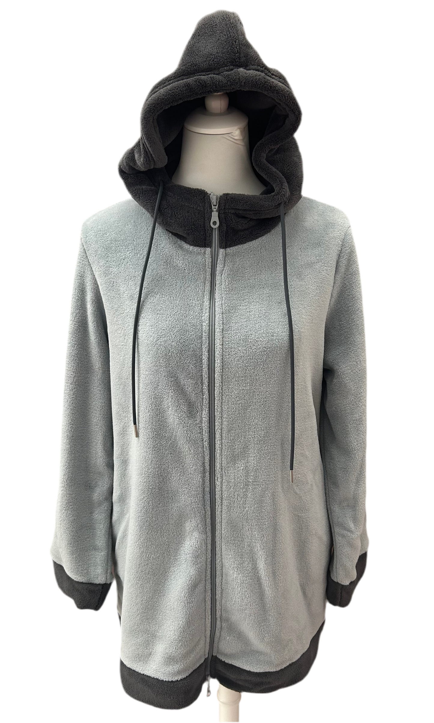 SIELEI - VESTAGLIA ZIP CAPPUCCIO