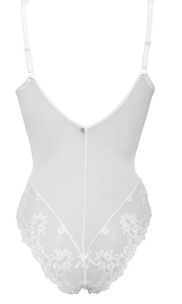 SIELEI - BODY PIZZO RICAMATO SENZA FERRETTO