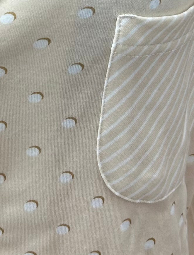 BISBIGLI - PIGIAMA APERTO POIS