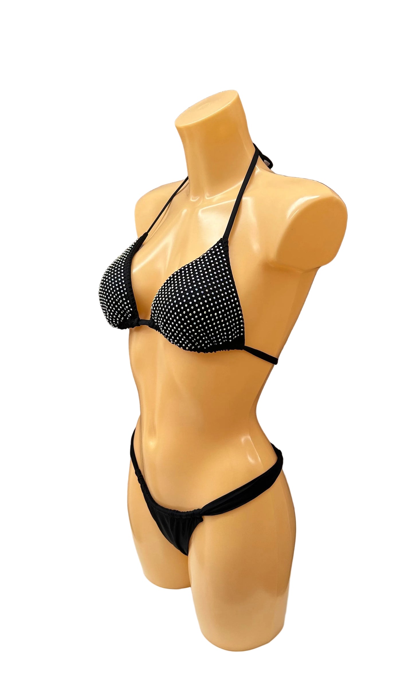 VERDISSIMA - BIKINI TRIANGOLO STRASS E TANGA