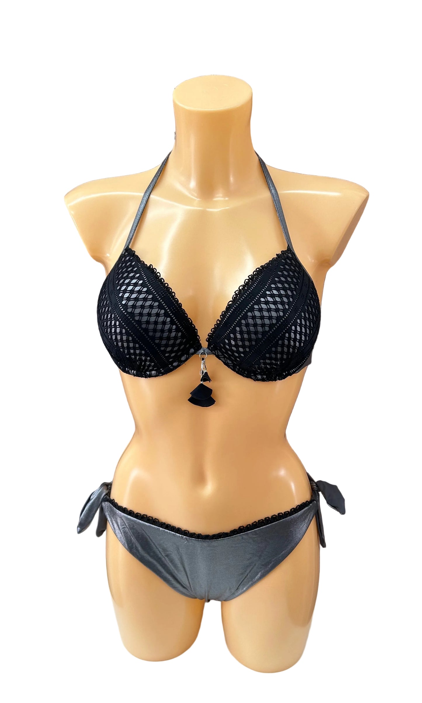 VERDISSIMA - BIKINI PUSH UP PIZZO CROCHET ORO