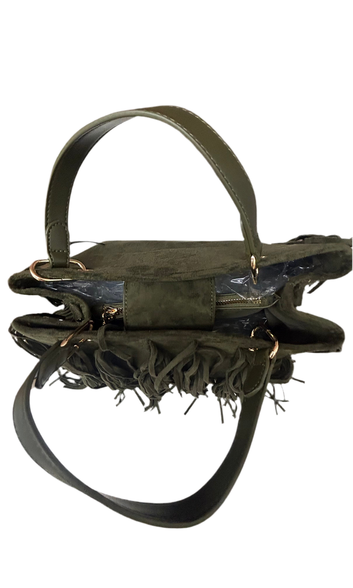 MISSLOVE - BORSA FRANGE SCAMOSCIATA