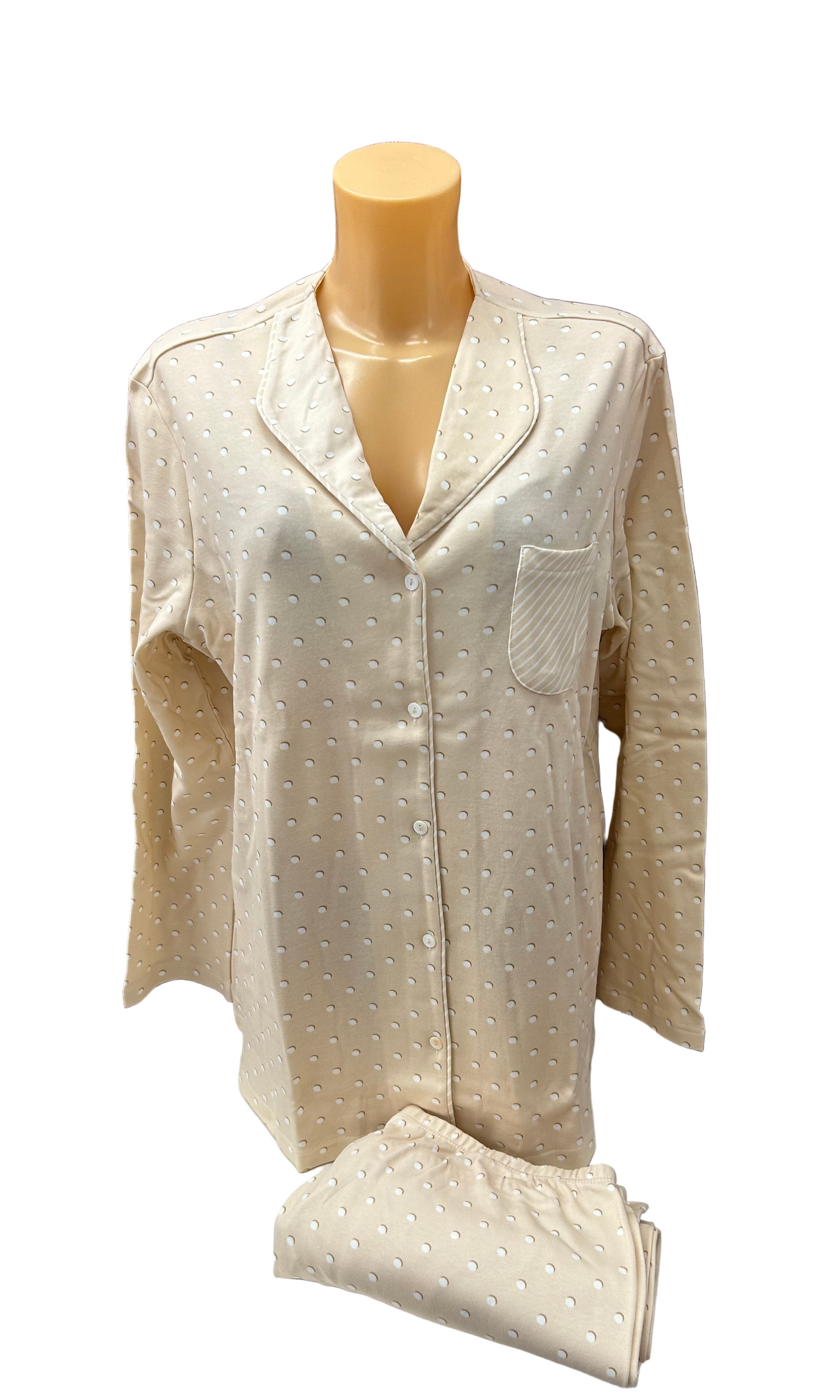 BISBIGLI - PIGIAMA APERTO POIS