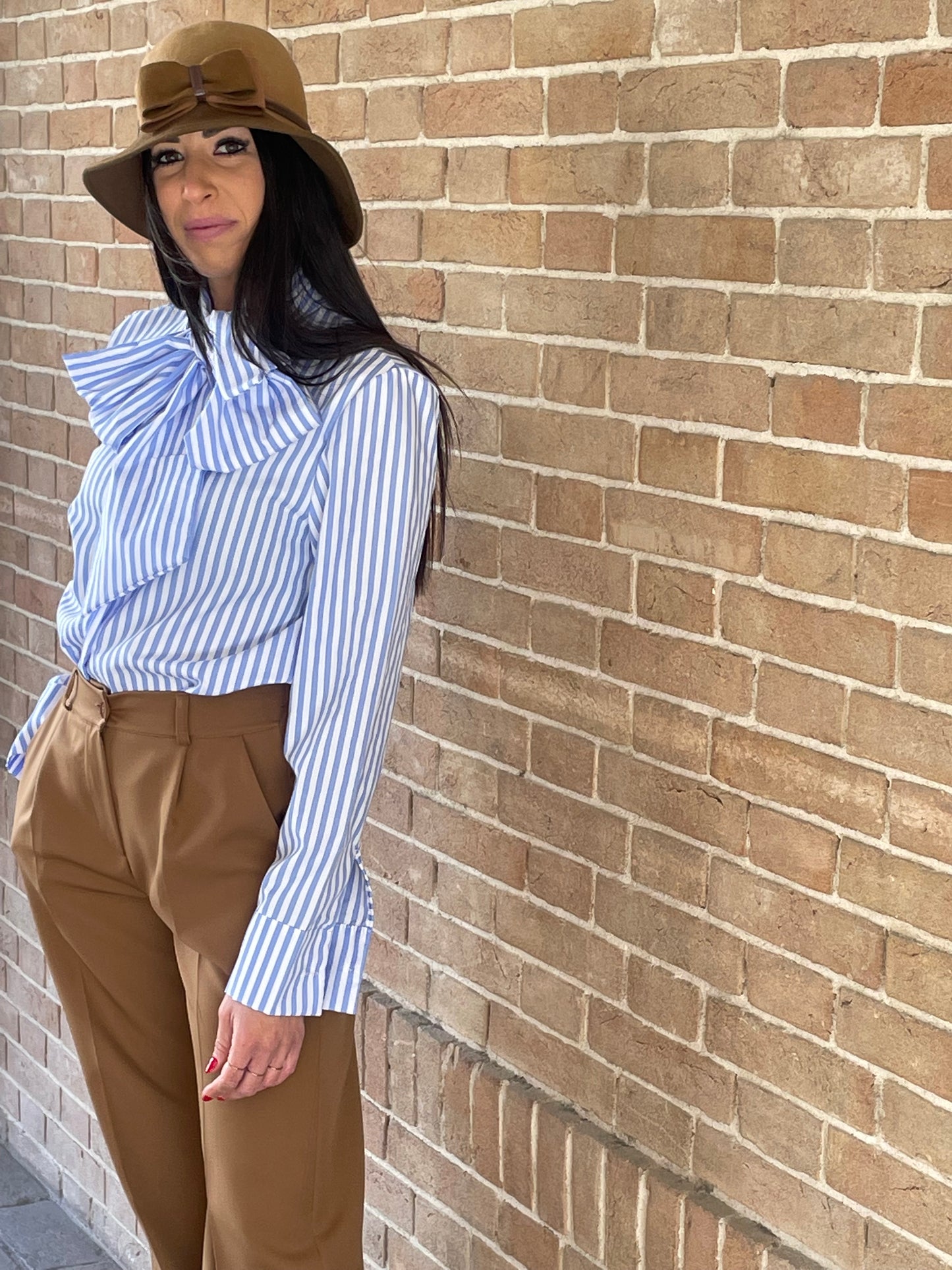 MISSLOVE - SET CAMICIA RIGA E PANTALONE