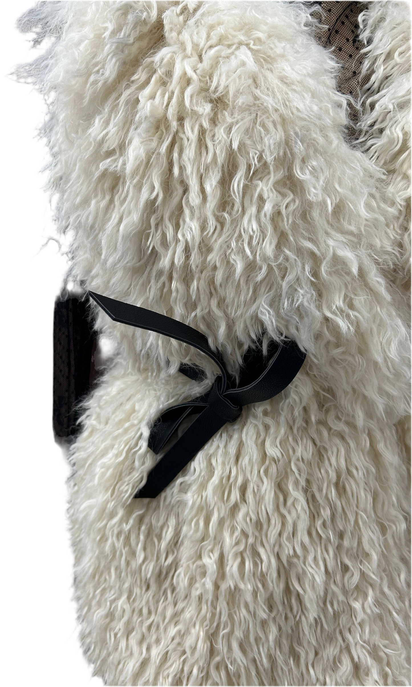 MISSLOVE - GILET PELLICCIA C/CINTA